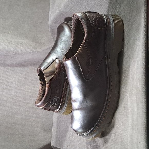 Dr. Martens Orson Brown Smooth + Textured Leather Slip On Loafer VG- US M7 W8 - Picture 11 of 16